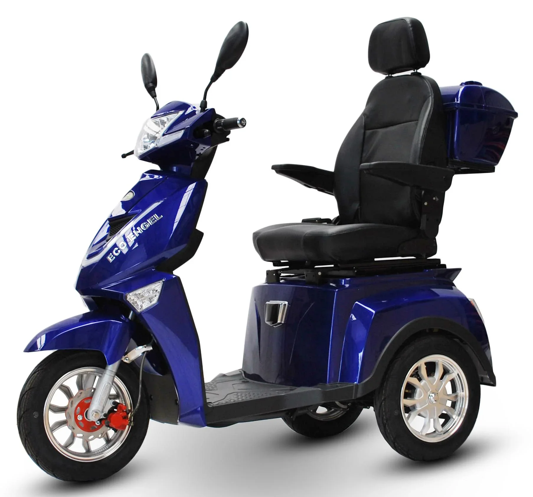 Elektromobil blau - herausnehmbarer Li-Io Akku 30 Ah - 25 km/h - 1000 Watt Seniorenmobil - 6
