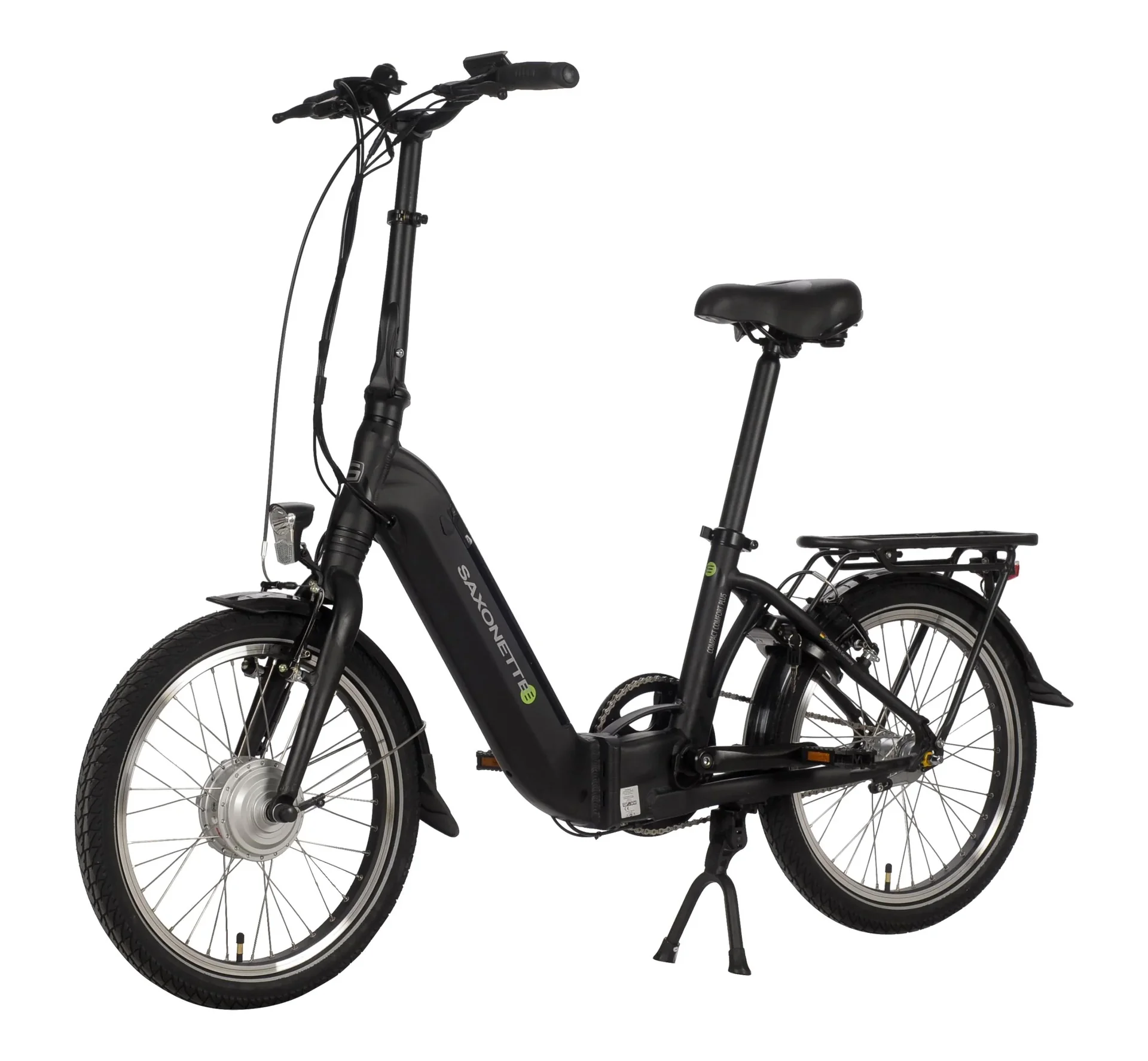 Unisex E-Faltrad, 20 Zoll, Rahmenhöhe 33 cm,3 Gang Nabenschaltung, Schwarz, Sylt - 2