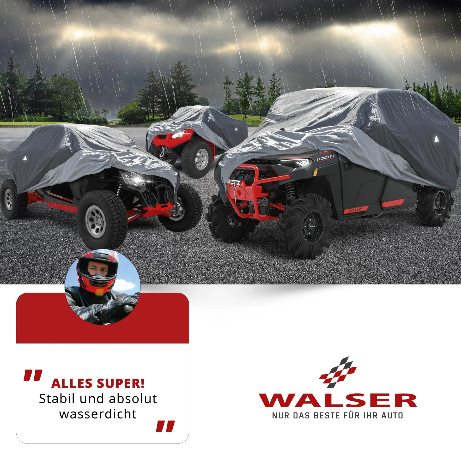 Quad Abdeckplane All Weather Plus, Abdeckung für Geländefahrzeuge Größe S - 3