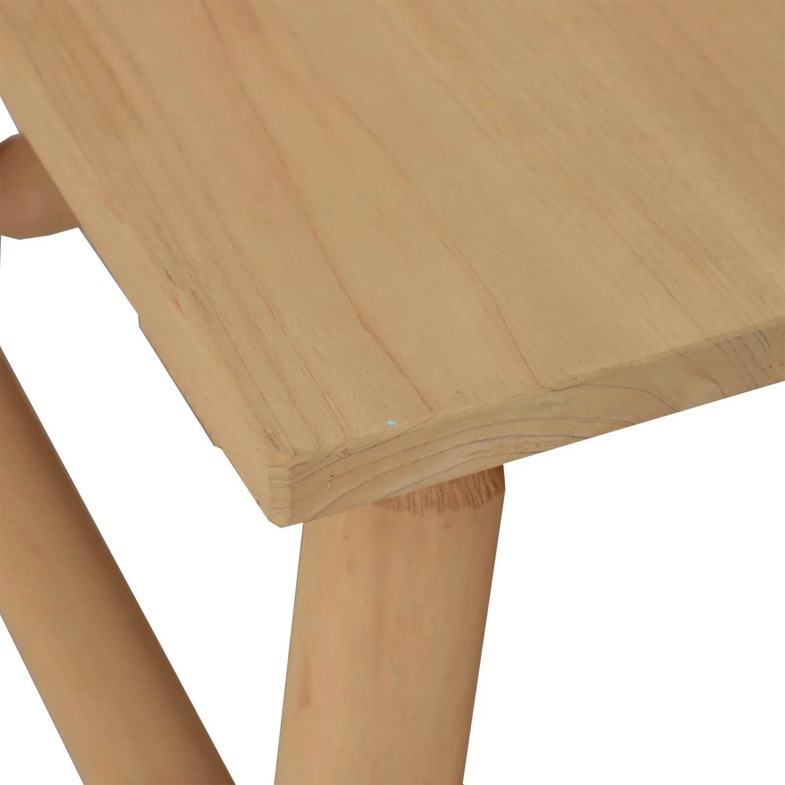 Holzhocker Nachttisch Blumenständer Kinderstuhl Schemel Allzweck Tannenholz Natur 60 x 50 x 45 cm - 0