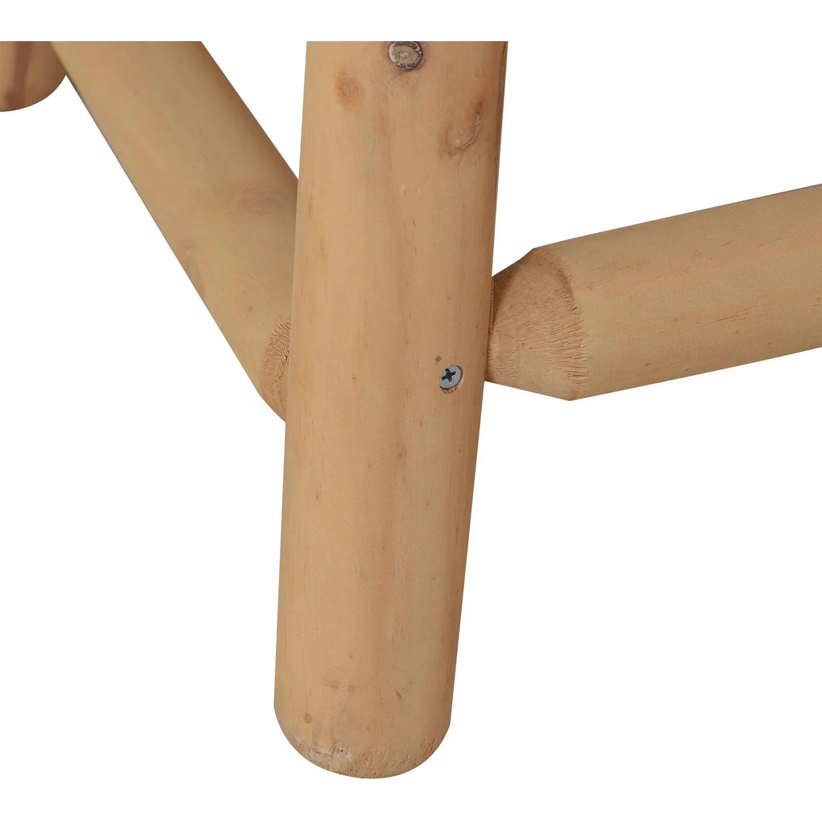 Holzhocker Nachttisch Blumenständer Kinderstuhl Schemel Allzweck Tannenholz Natur 60 x 50 x 45 cm - 2