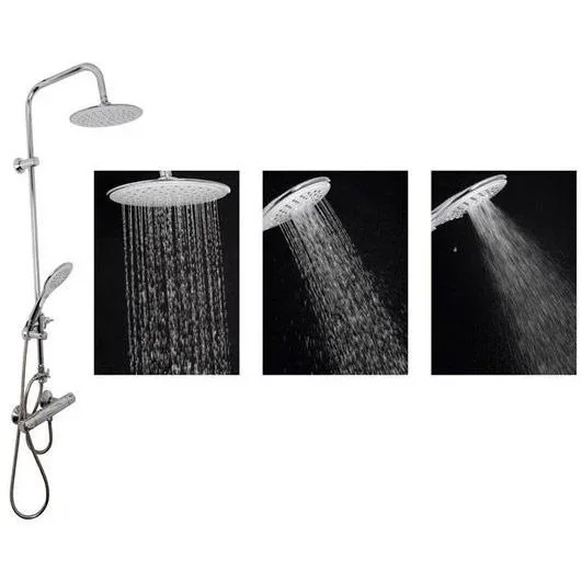 Luxus XL-Duschset mit Regendusche (quadratisch) - 0