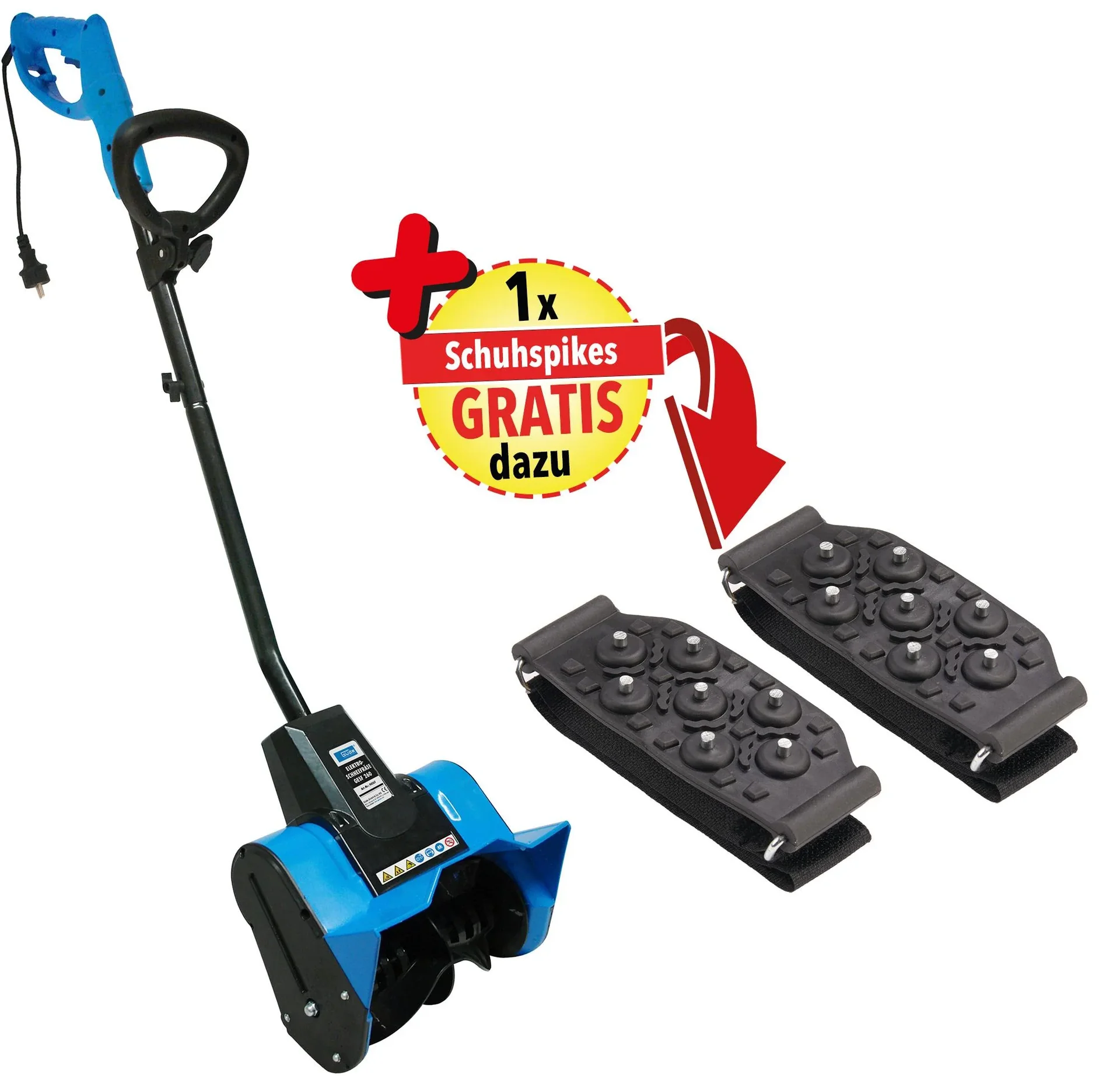 Elektro-Schneefräse GESF 260 plus GRATIS dazu Schuhspikes - 0