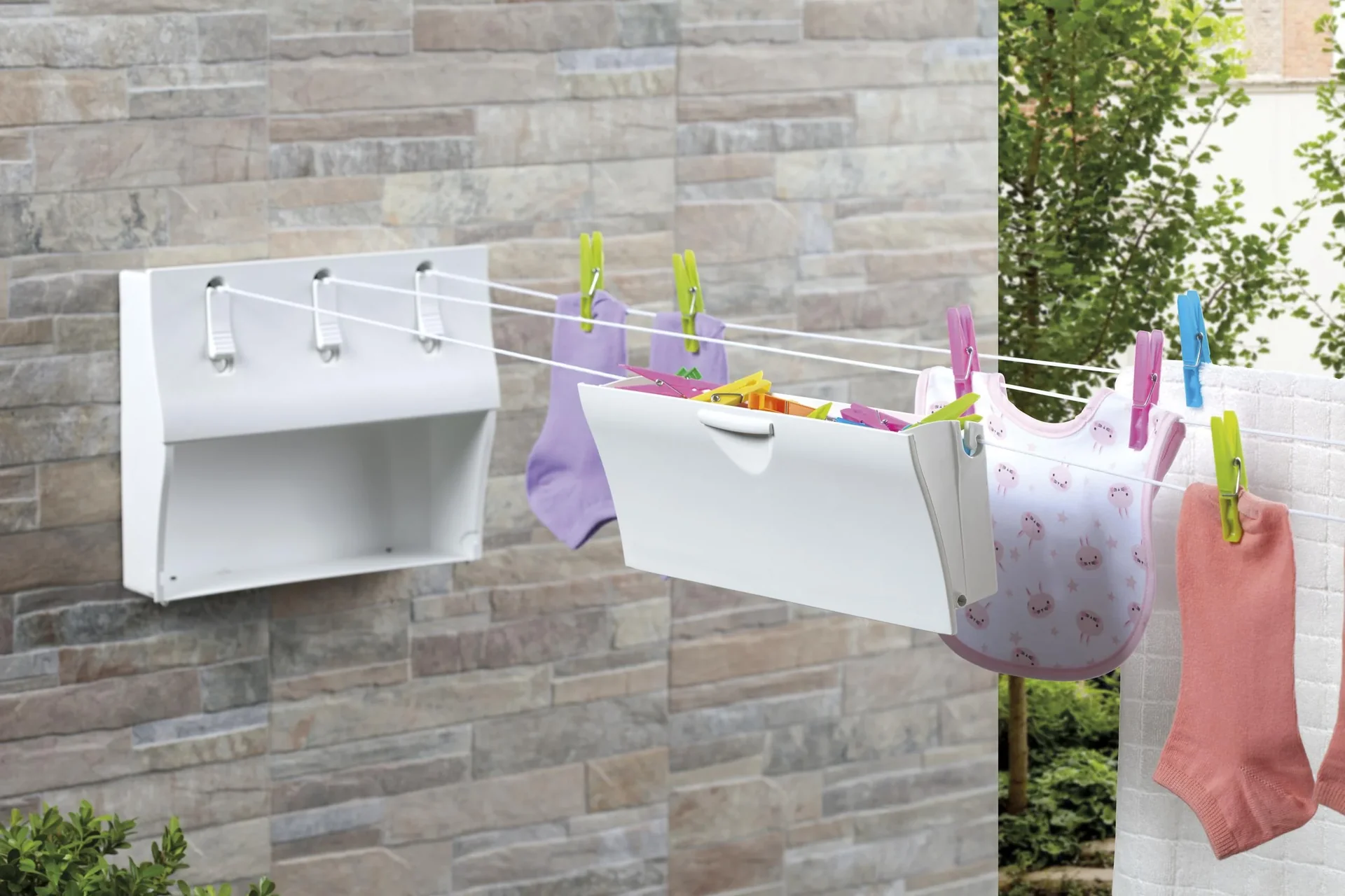 Wand-Wäscheleine - 4