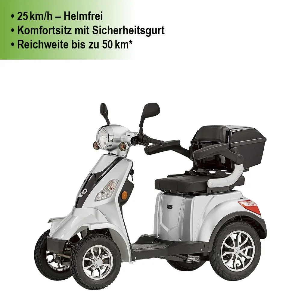 4-Rad E-Mobil Palermo 25 km/h silber - 9