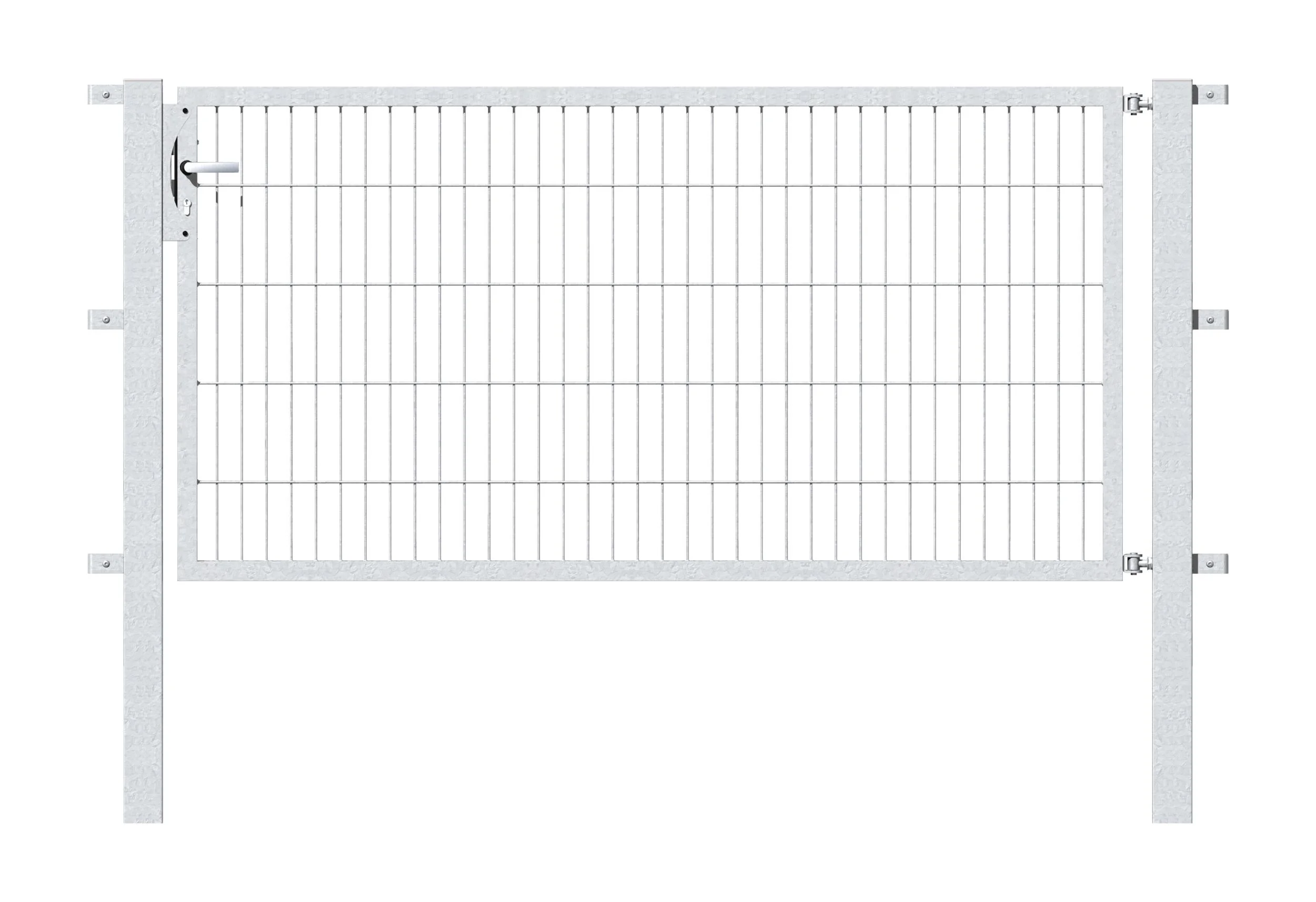 Einzeltor Flexo mit Zubehör, feuerverzinkt/ Breite 200 cm, Höhe 100 cm - 0