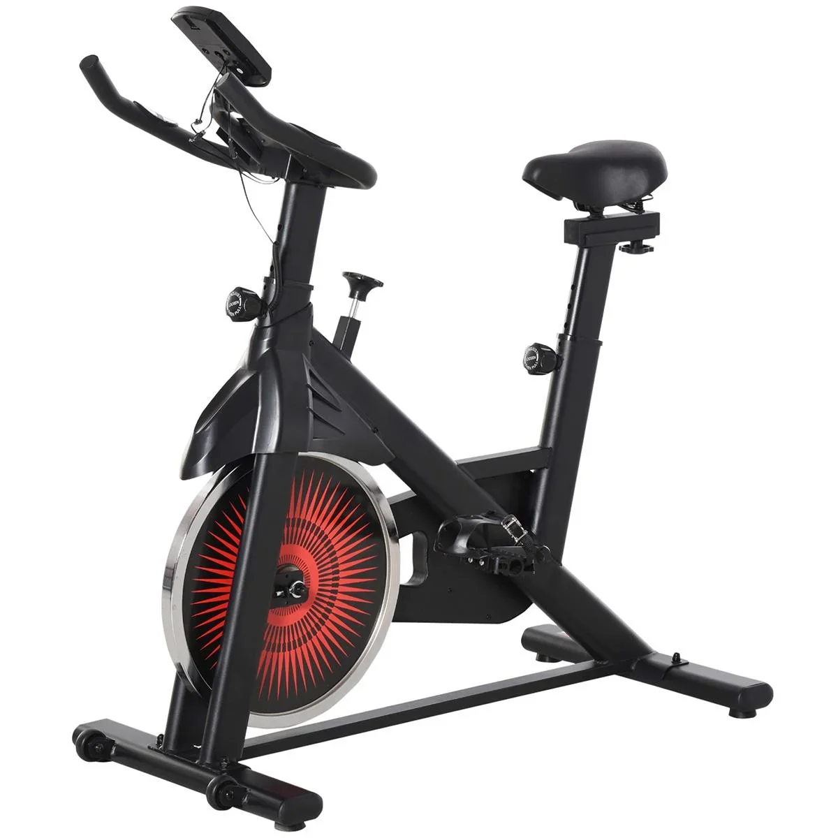 Fahrradtrainer Indoor Heimtrainer mit 13KG Schwungrad Home Gym Cycling Bike Trainer Fitnessfahrrad Stufenlos Widerstand - 0