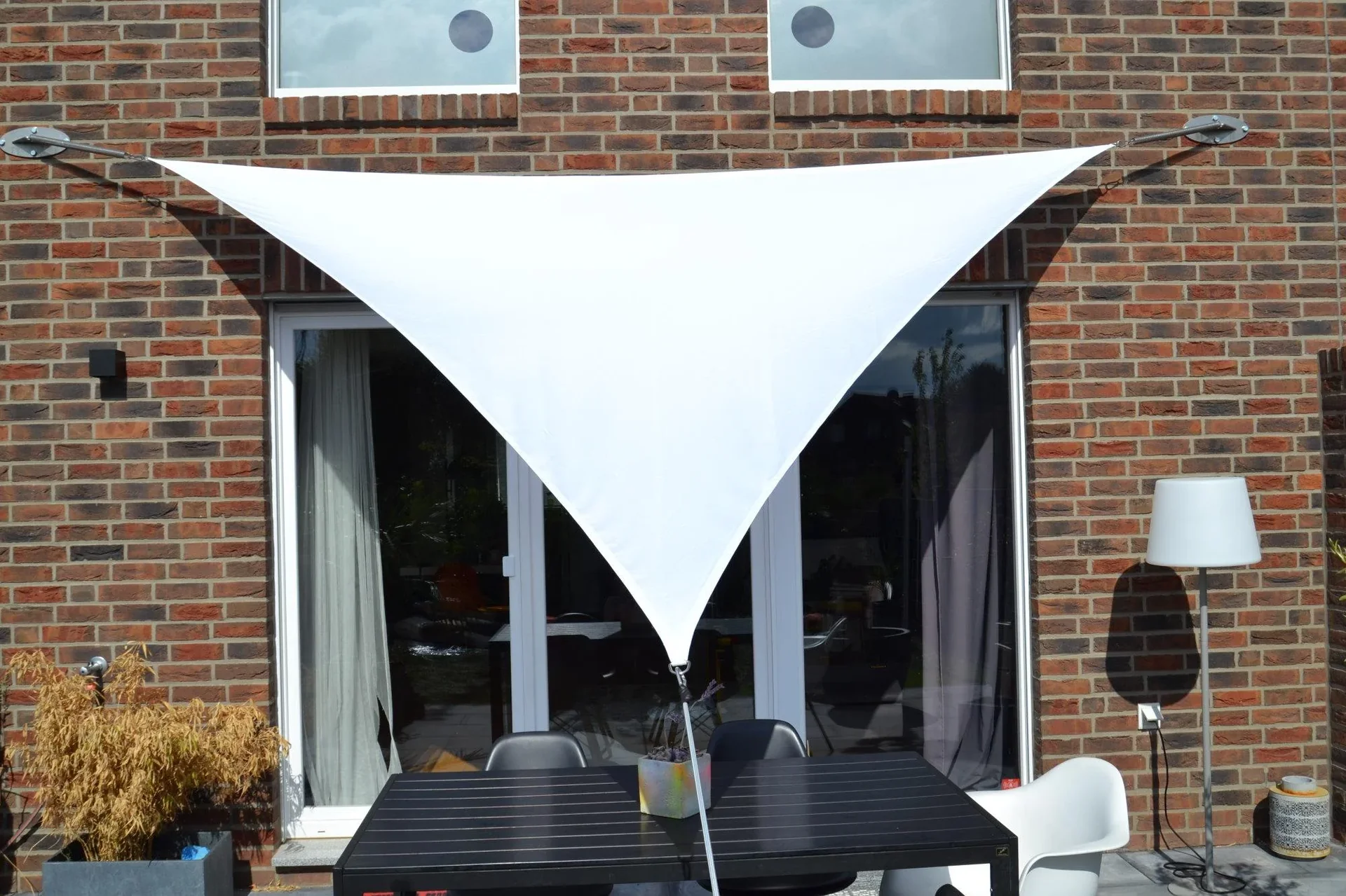 Dreieck-Sonnensegel wasserabweisend weiss 360 x 360 x 360cm - 2