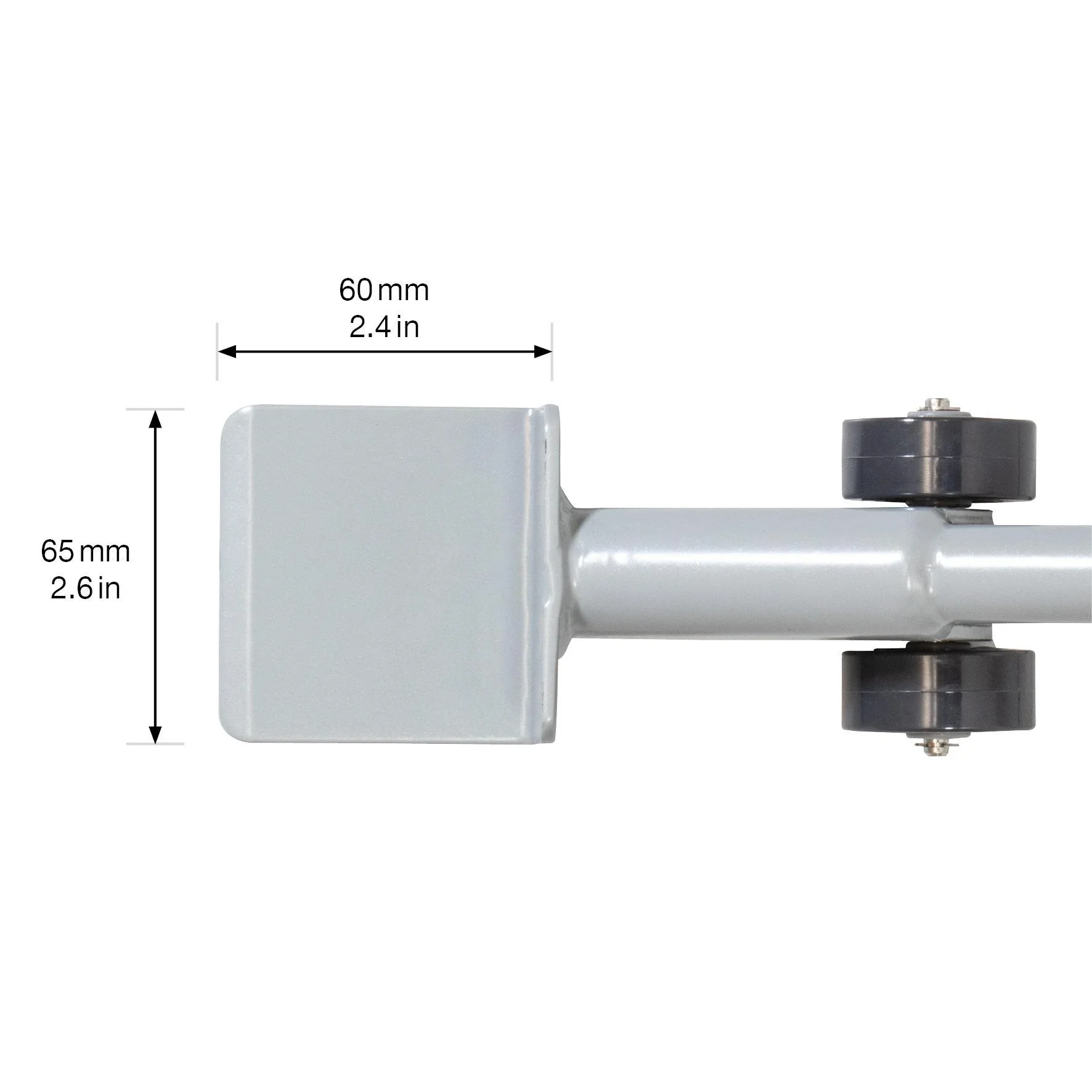 Transporthilfe MM 4121, 38 x 6,5 x 3,5 cm, softe Rollen Ø 40 mm, Möbelheber, Umzugshelfer, Stahl, Tragkraft 150 kg - 0