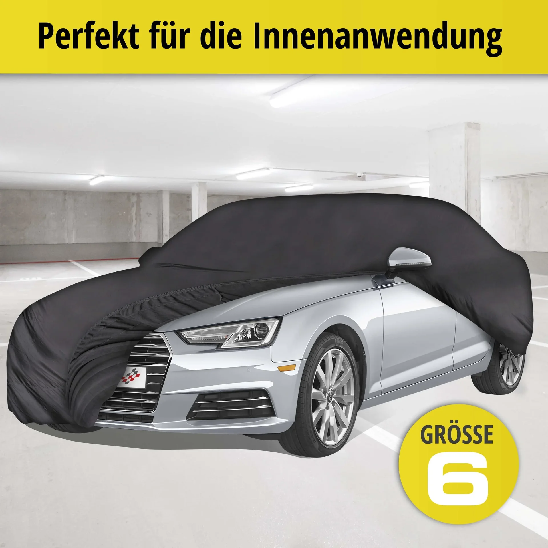 Autoabdeckplane indoor soft - Größe 6 - 481x520x170cm - PES - Elasthan - 1