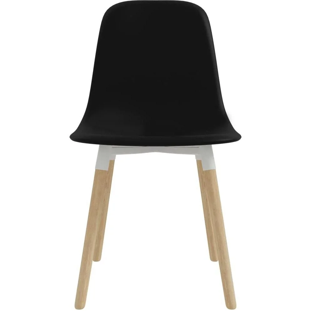 Esstischstühle 2tlg. Kunststoff schwarz - 0