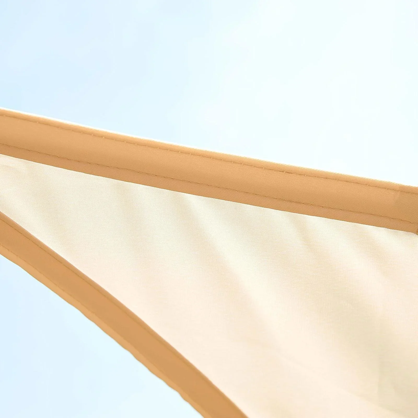 Sonnensegel Polyester Dreiecke Sand 5x5x5m - wasserabweisend - 1