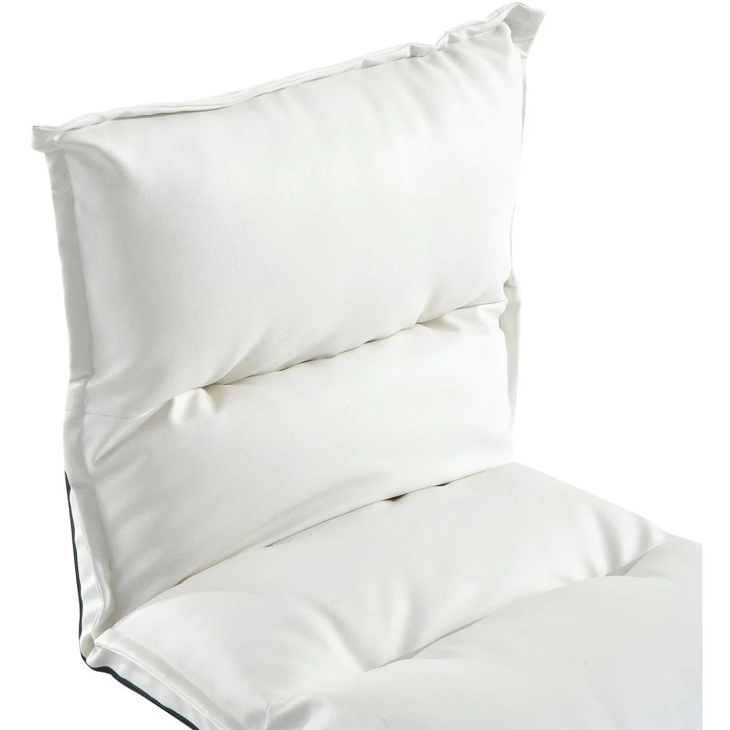 Sitzsack Sitzkissen mit Lehne klappbar weiß - 0