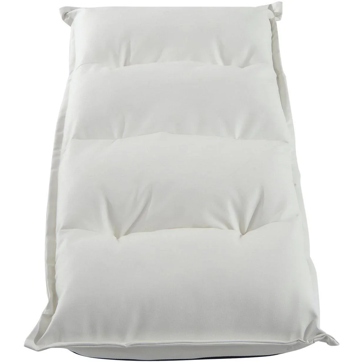 Sitzsack Sitzkissen mit Lehne klappbar weiß - 2
