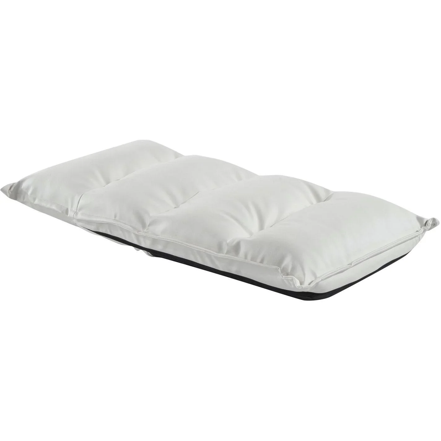 Sitzsack Sitzkissen mit Lehne klappbar weiß - 7