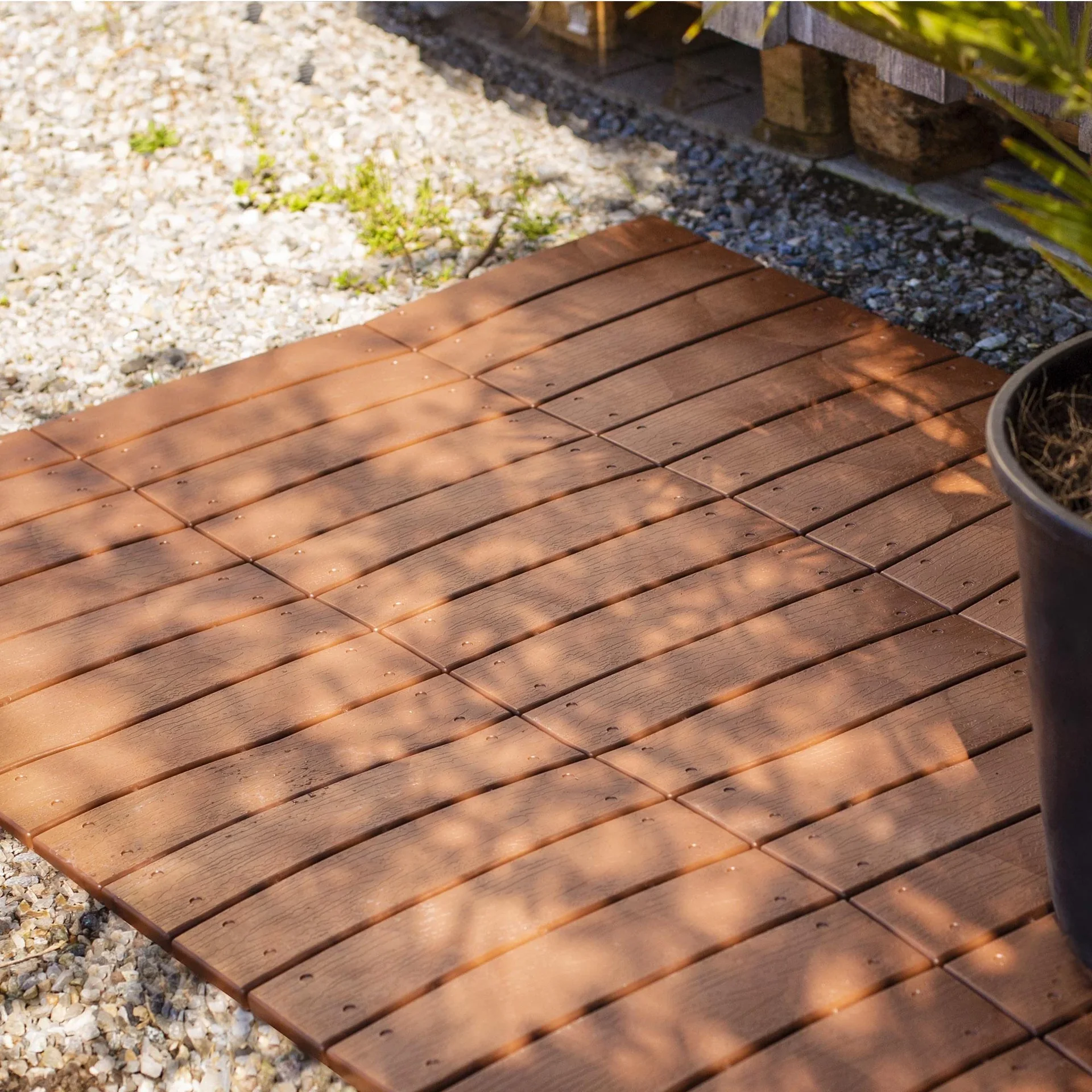 Gartenplatten, Holzdielen-Optik, 30 x 30 cm, 6er-Set - 3