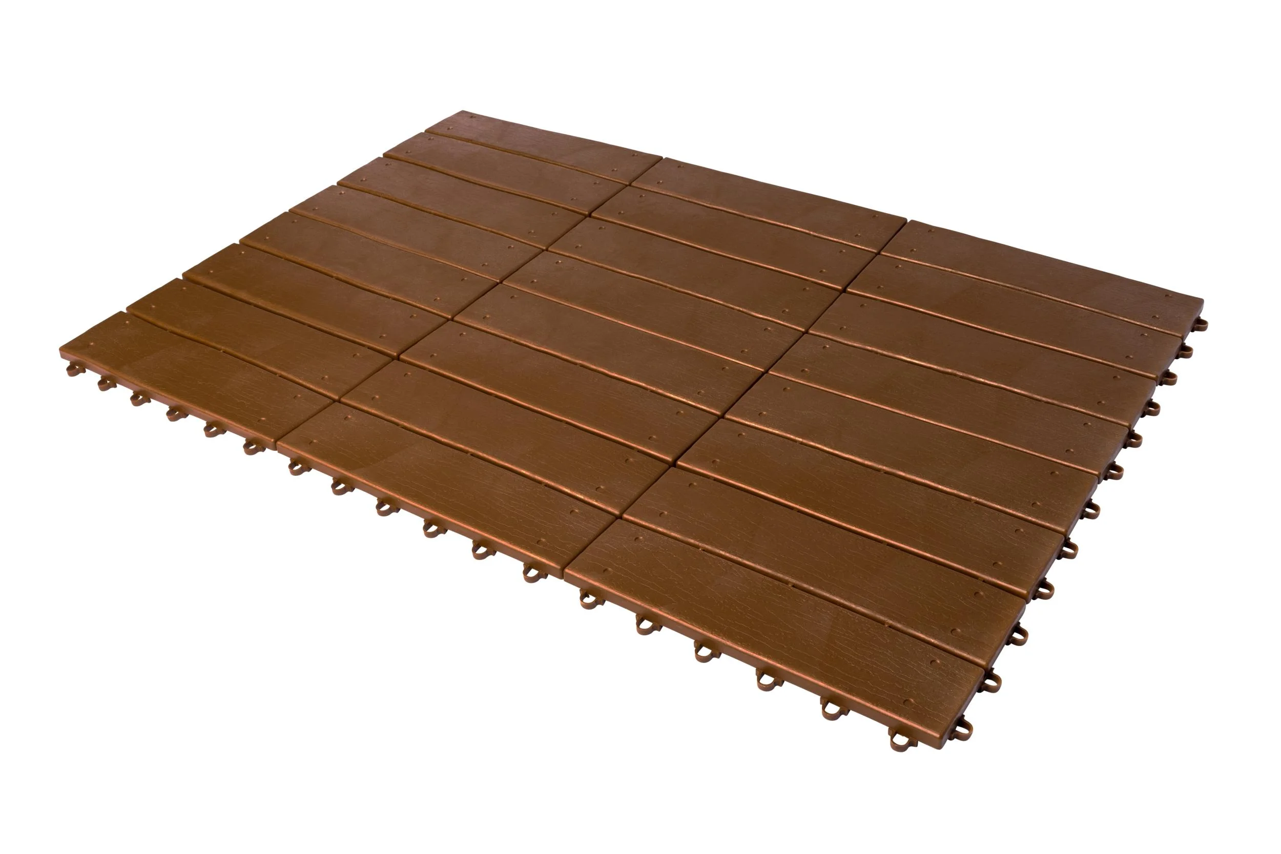 Gartenplatten, Holzdielen-Optik, 30 x 30 cm, 6er-Set - 6