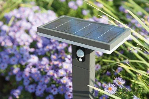 Solar LED Sockel ARIANE mit Sensor Schwarz, 3,3 Watt, 210 lm, warmweiß - 3