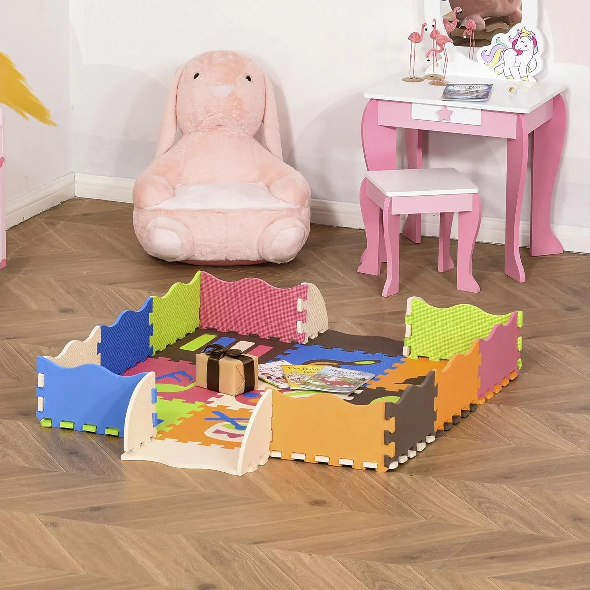 Puzzlematte 25 Teile mit Musikinstrumenten Kinderspielteppich Matte Spielmatte Bodenschutzmatte Bodenmatte für 0-14 Jahr - 1