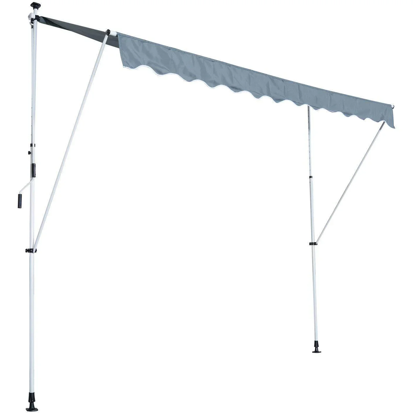 Markise Klemmmarkise Grau 300 x 150cm - 1