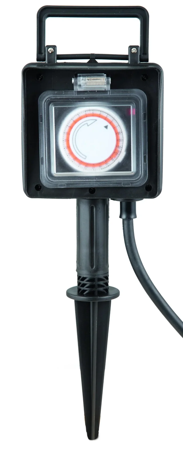 Energieverteiler mit Timer und Erdspieß 2-fach - 0