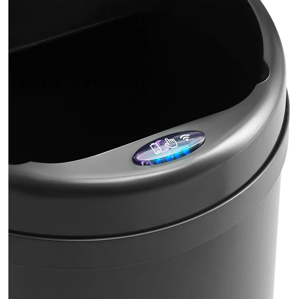 Automatischer Edelstahl-Mülleimer / Abfallbehälter mit Sensor - 56 L - Schwarz - 5