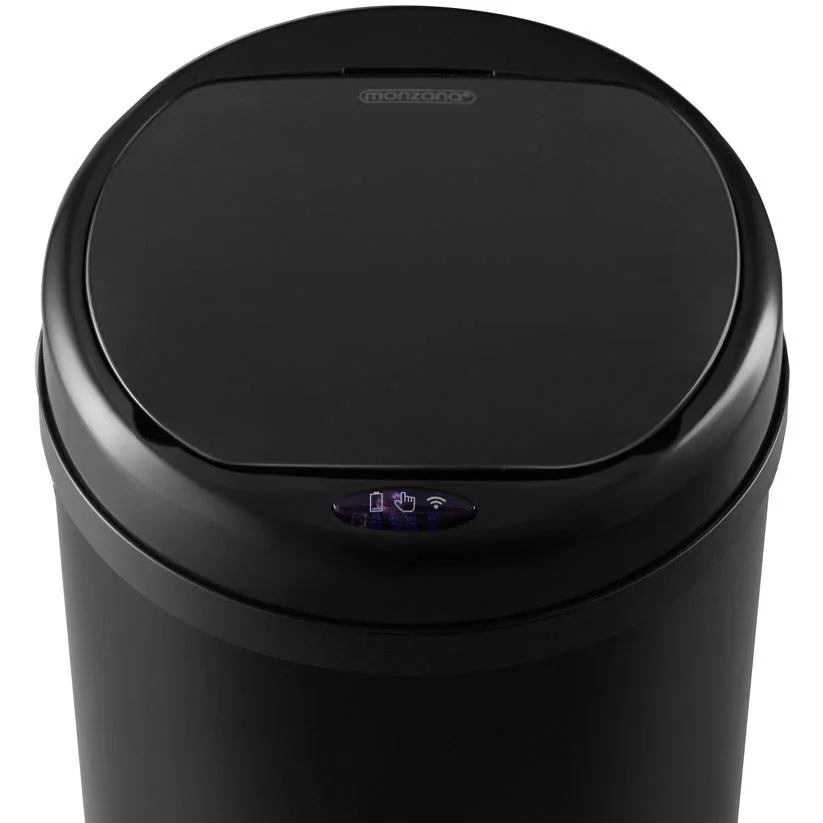 Automatischer Edelstahl-Mülleimer / Abfallbehälter mit Sensor - 56 L - Schwarz - 6