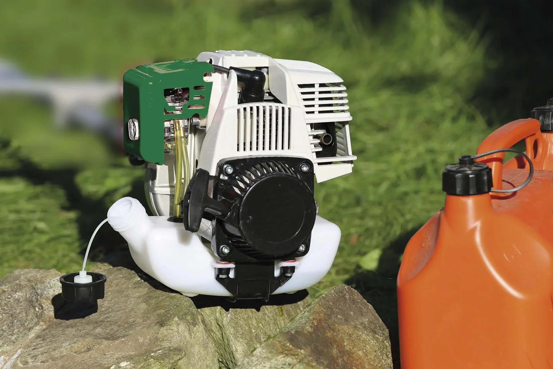 Benzin-Freischneider 4-Takt Motor GM 4T-700 Gartenmeister Gratis dazu Gesichtsschutz mit Netz - 3