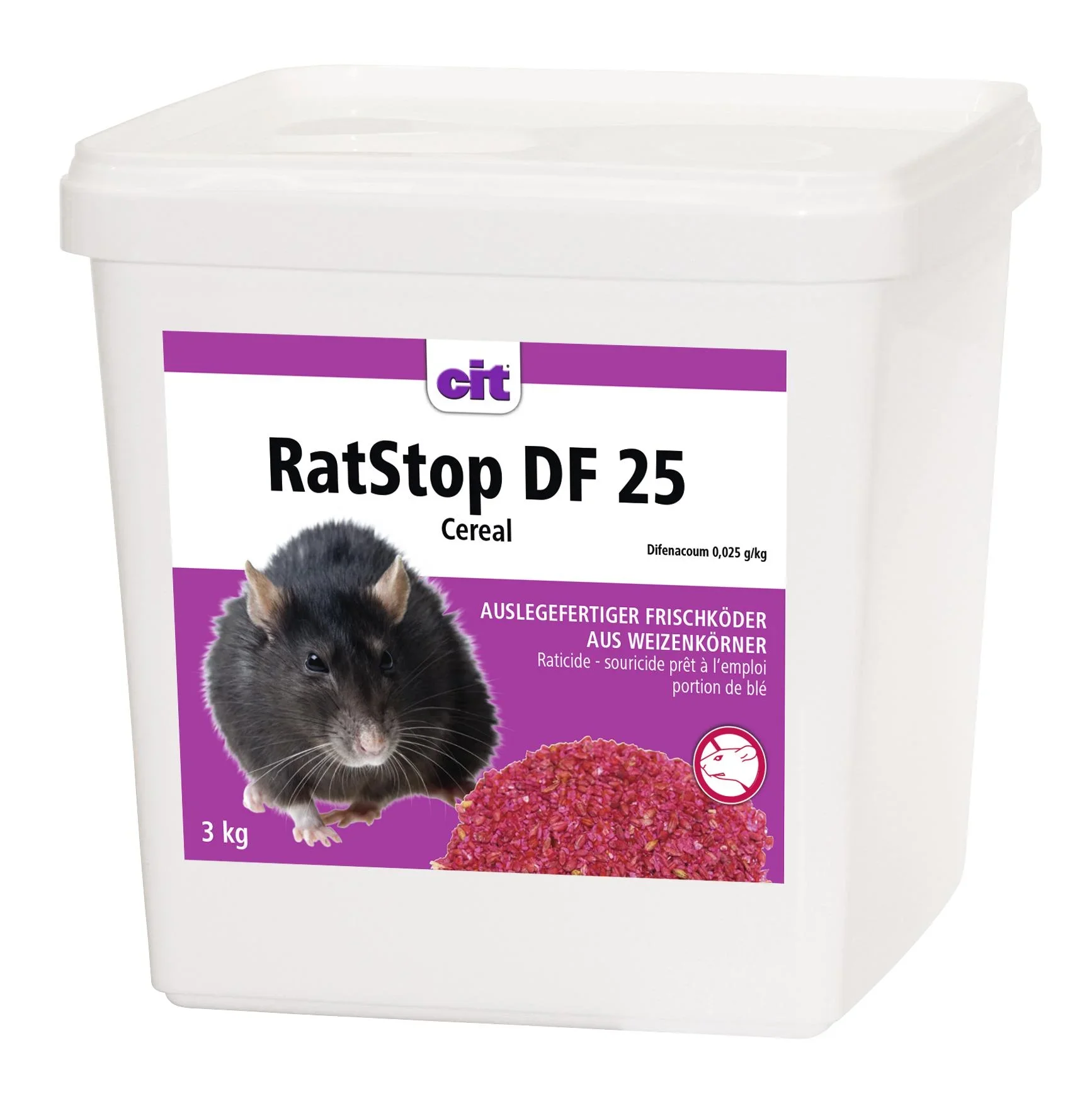 Frischeköder RatStop DF 25 Cereal, für den Innen- und Außenbereich, 3 kg - 0
