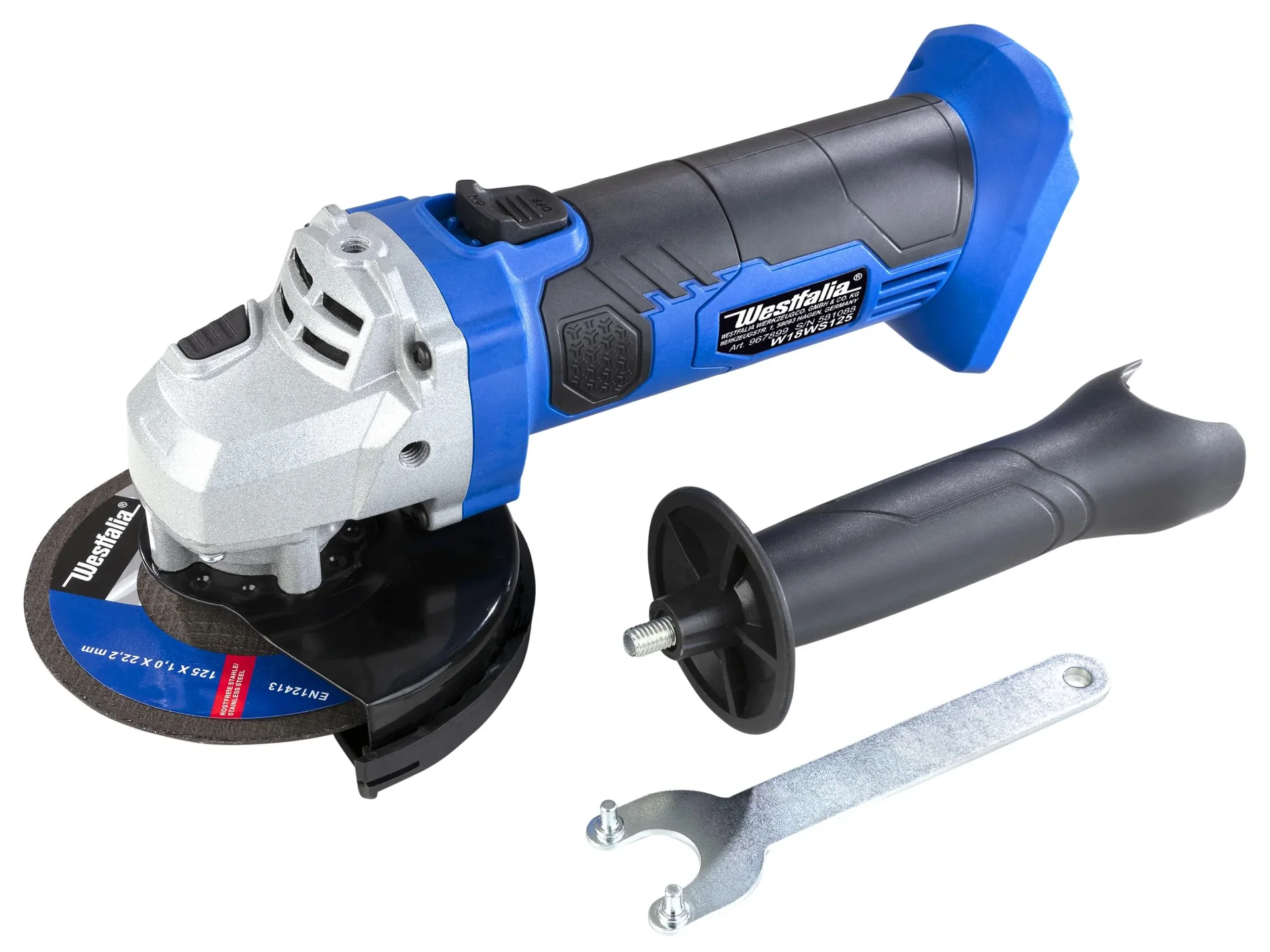 Akku Winkelschleifer Li-Ion W18WS125 18 V, ohne Akku und Ladegerät - 0