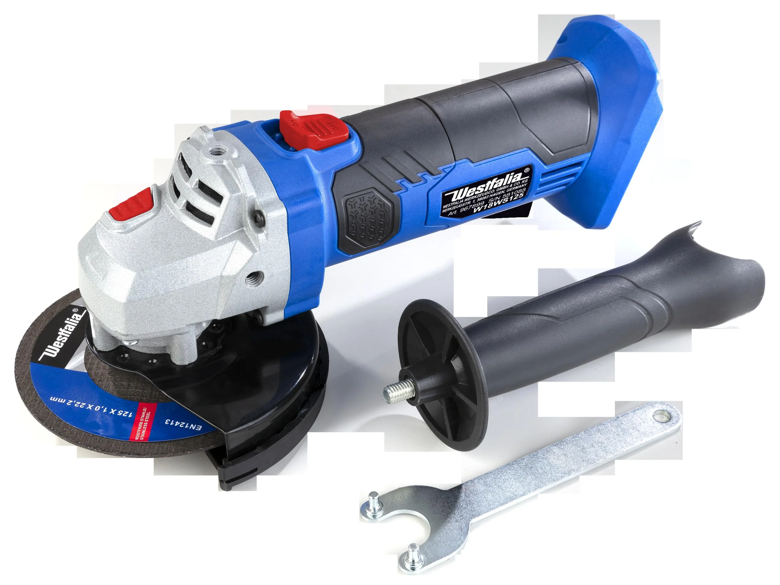 Akku Winkelschleifer Li-Ion W18WS125 18 V, ohne Akku und Ladegerät - 7