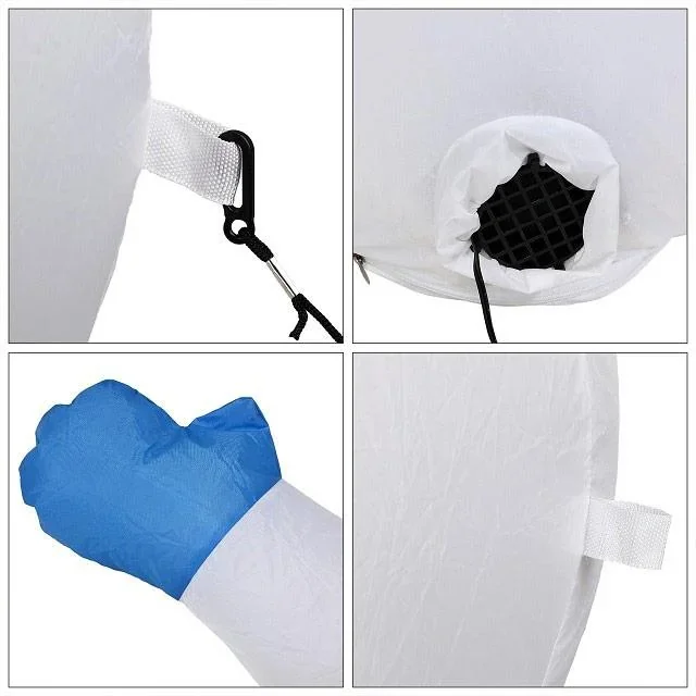 Aufblasbarer Schneemann XL beleuchtet 120cm - 0