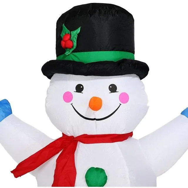 Aufblasbarer Schneemann XL beleuchtet 120cm - 3