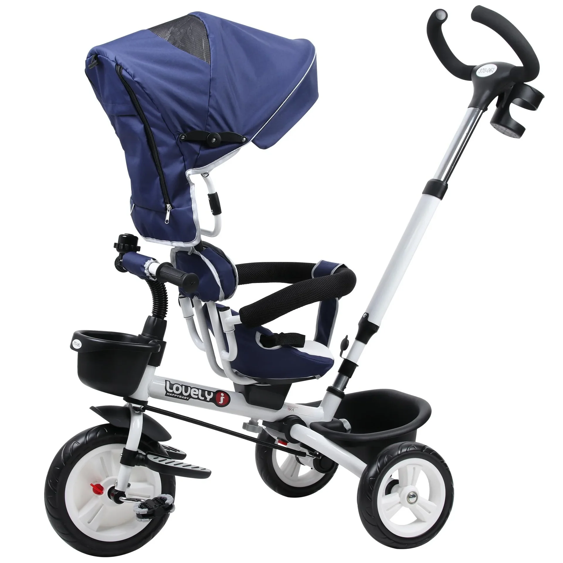 4-in-1 Kinderdreirad mit Sonnendach - 1