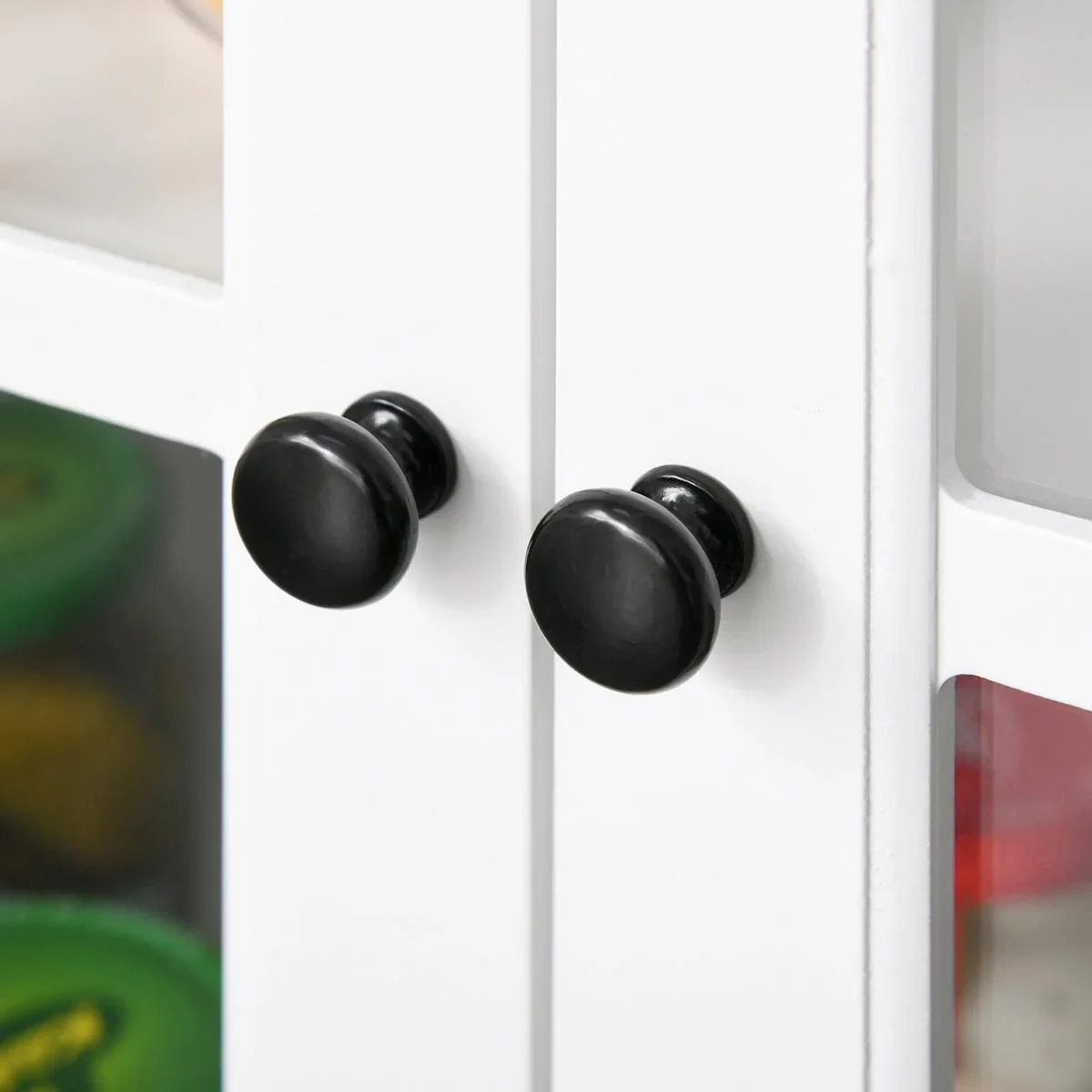 Küchenschrank mit Glastüren Weiß - 4