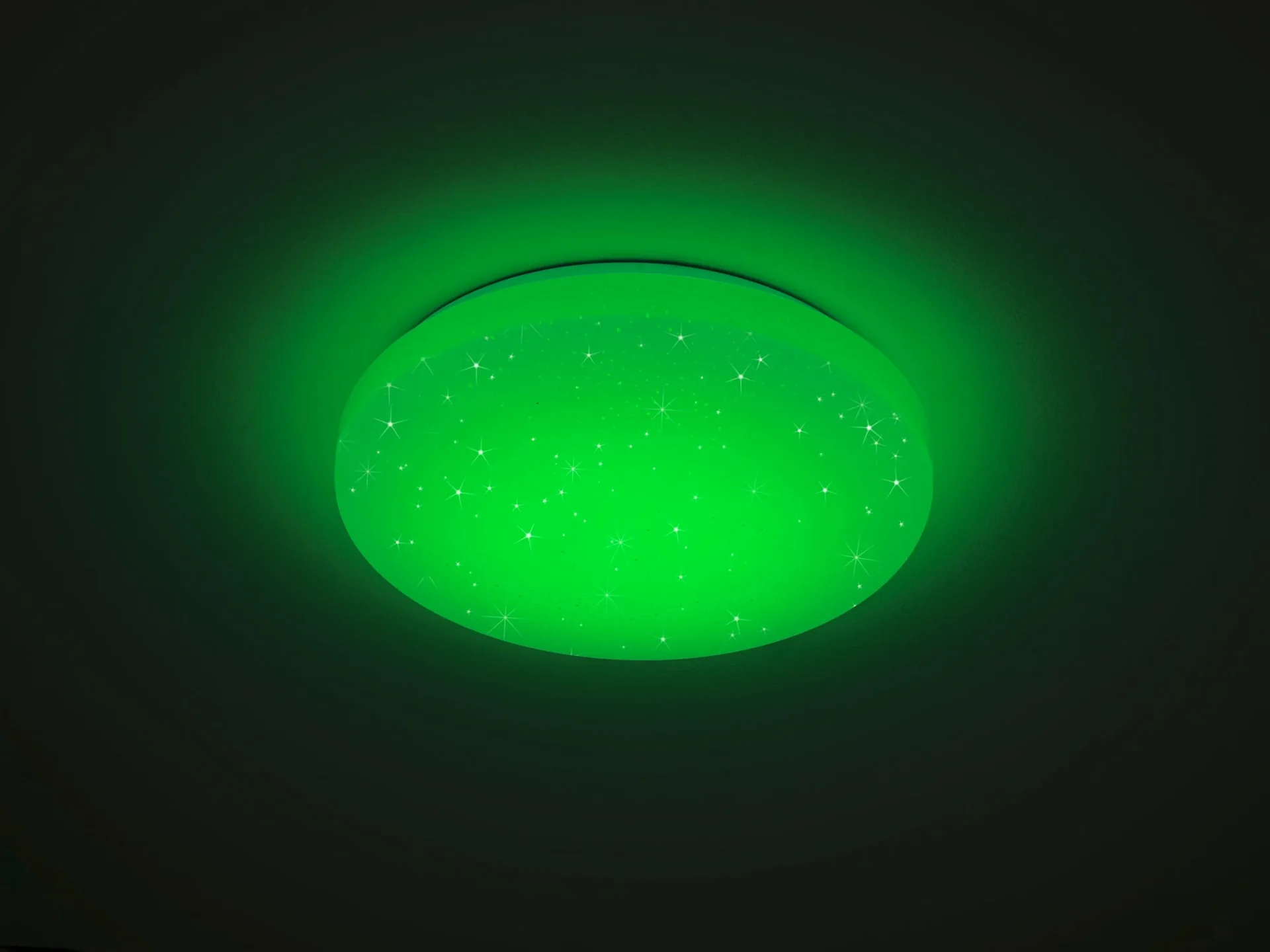 LED-Deckenleuchte CHARA, 12 W RGB-LED, 3000K, 950 lm, weiß, Fernbedienung, dimmbar, Starlight Cover - 1