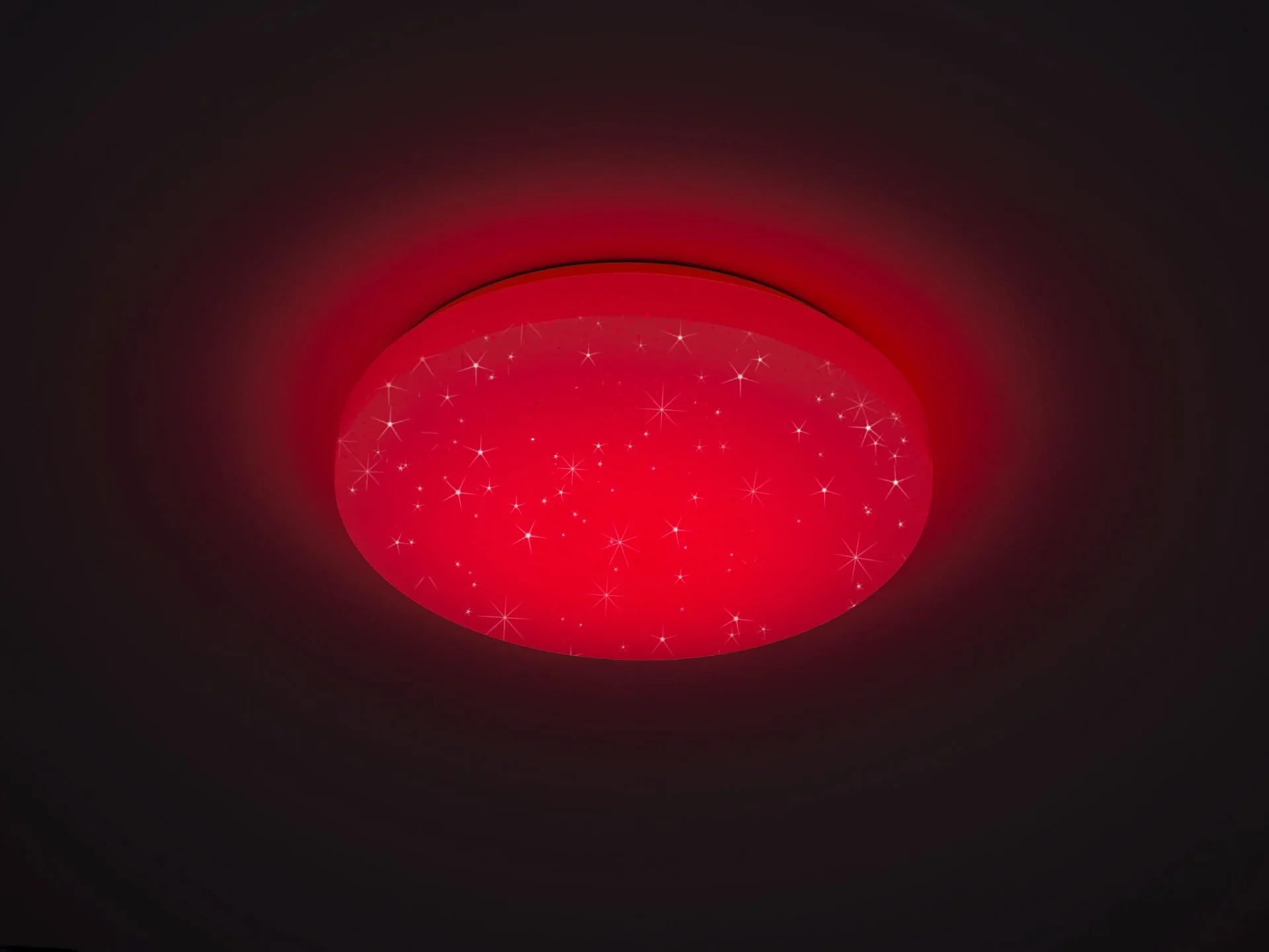 LED-Deckenleuchte CHARA, 12 W RGB-LED, 3000K, 950 lm, weiß, Fernbedienung, dimmbar, Starlight Cover - 2