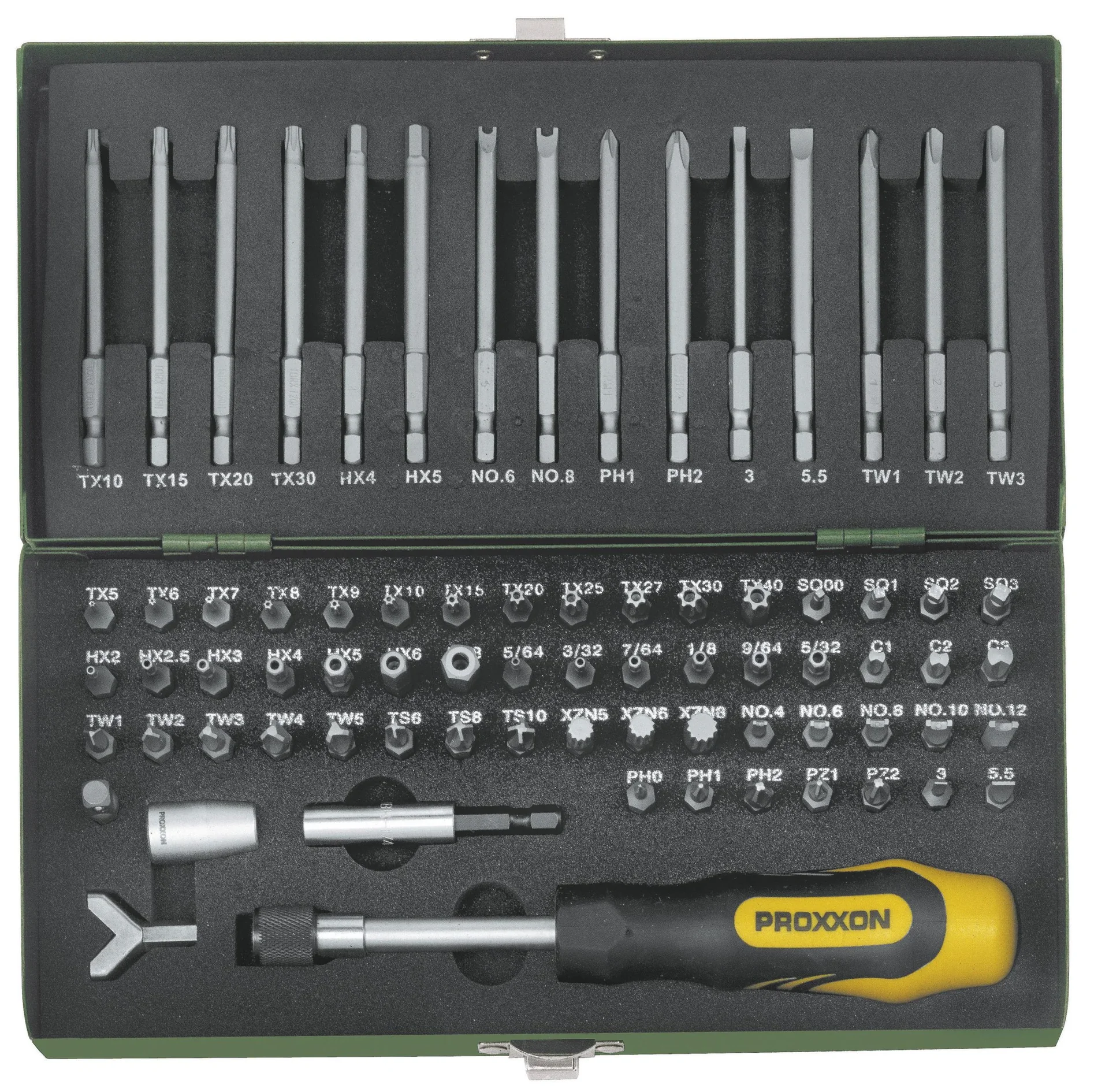 Super-Sicherheits- und Spezialbitsatz, 1/4" (75-teilig) - 0