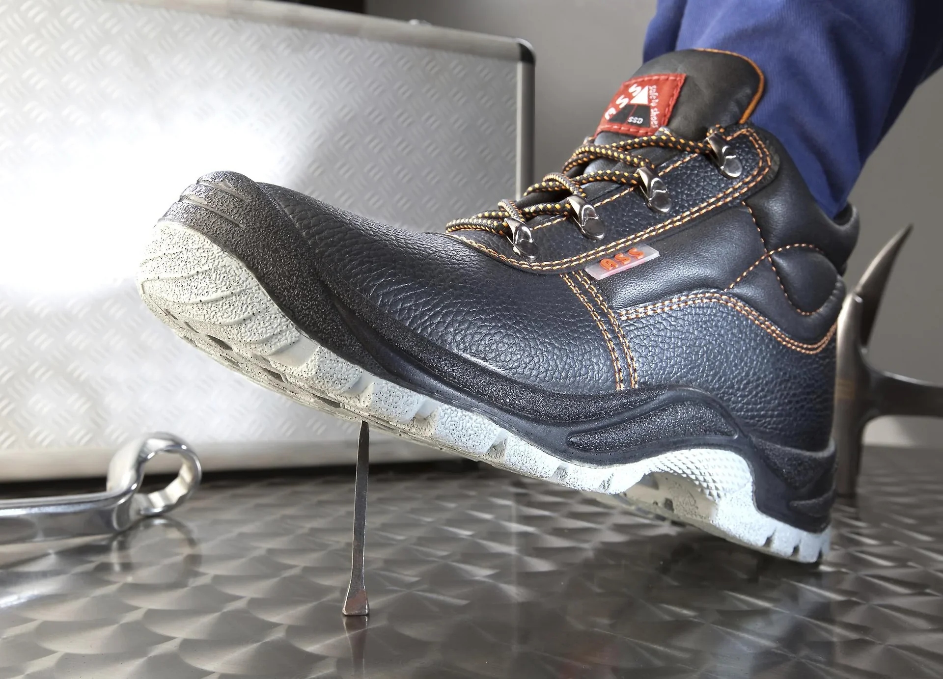 Sicherheits Halbschuh S3, Farbe schwarz/orange, Gr.38 - 3