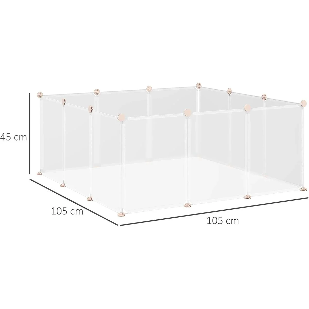 Laufgehege für kleine Haustiere weiß - 5