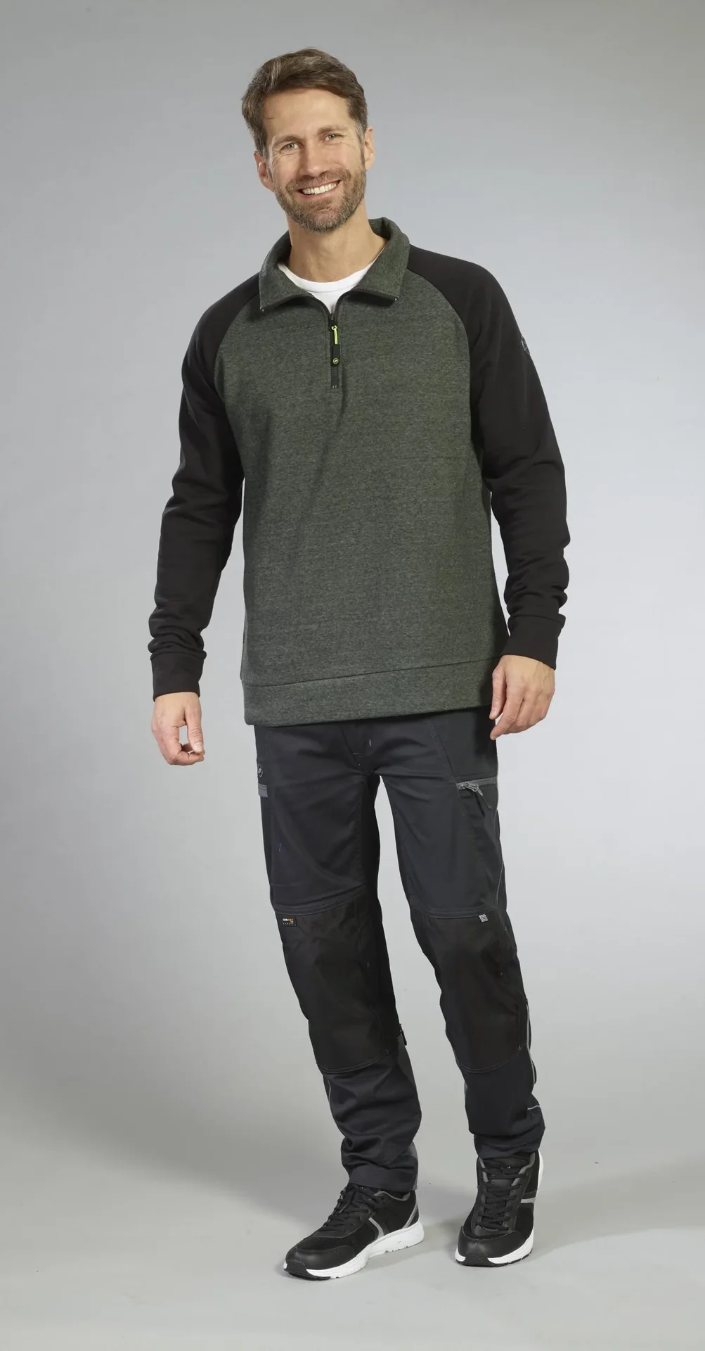 Sweat-Troyer, Farbe grün/schwarz, Gr.M - 0