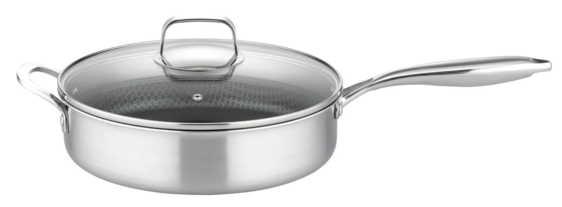 Servierpfanne mit Glasdeckel, Inoxxa Black, 28 cm, 4,5 Liter - 0