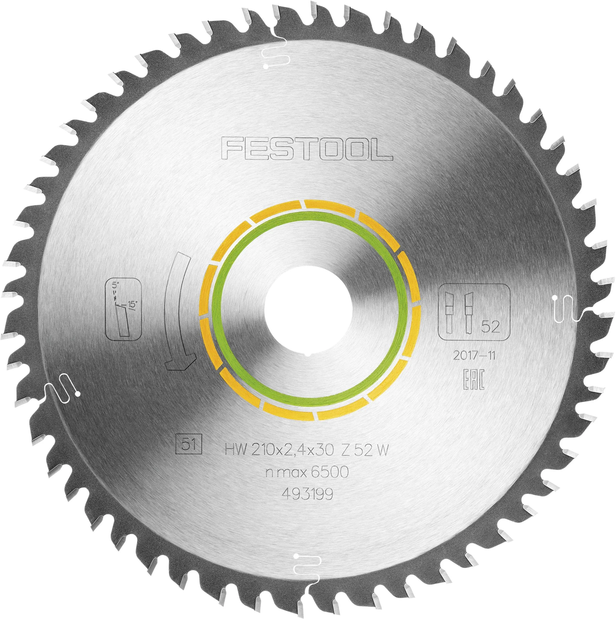 Feinzahn-Sägeblatt HW 210 x 2,4 x 30 W52 - 0