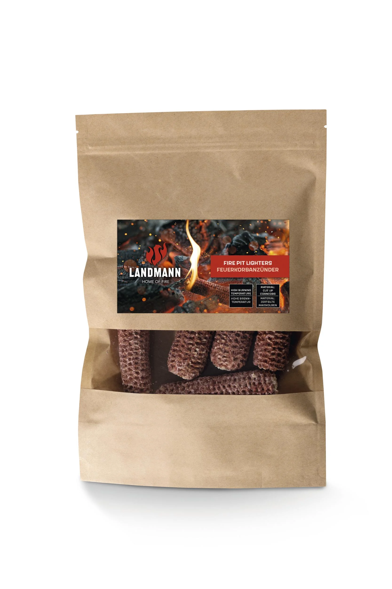 Feuerkorbanzünder, Maiskolbenoptik, 450 g - 2