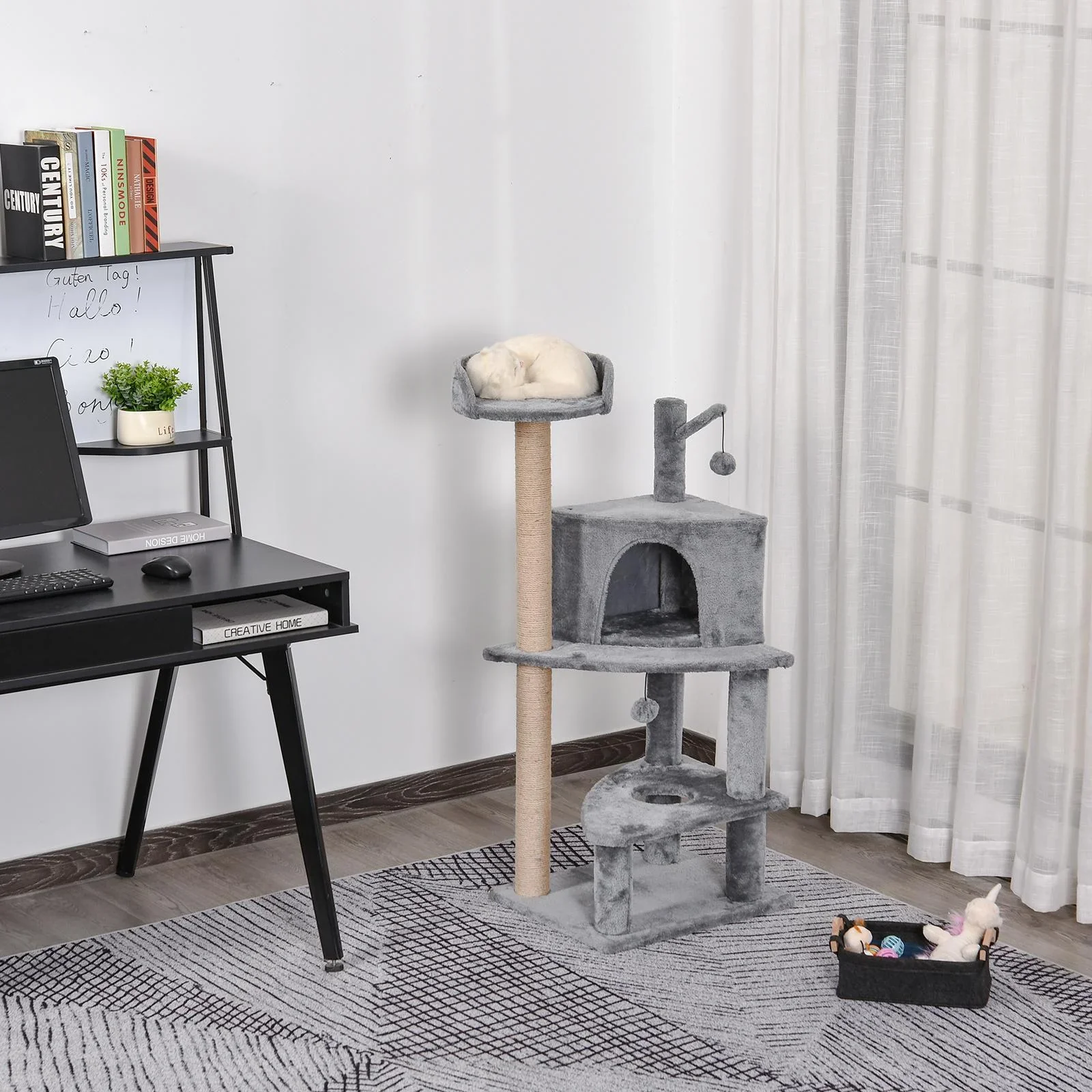 Kratzbaum mit Spielbällen - 0