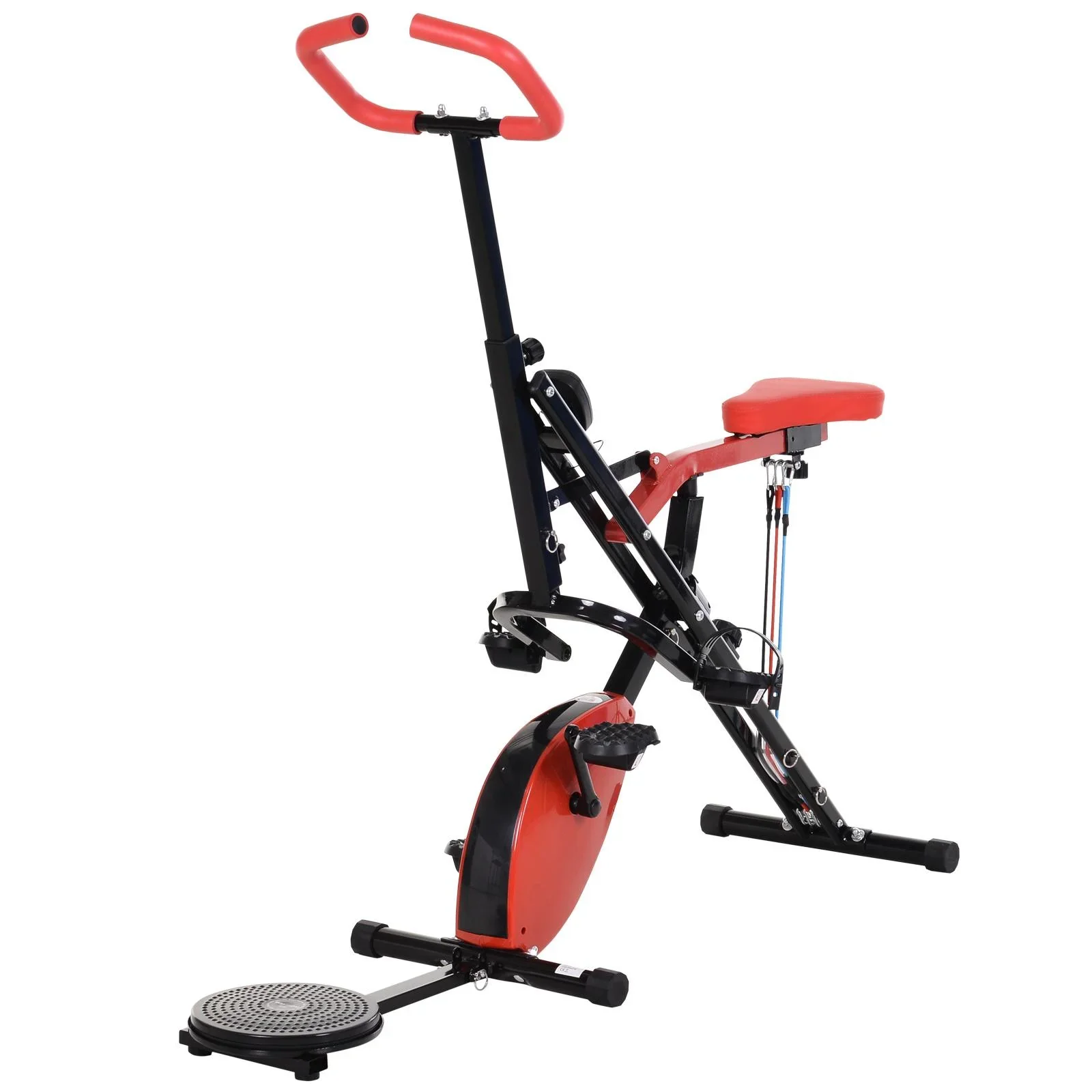 Trainingsradfahren, schwarz, rot - 1