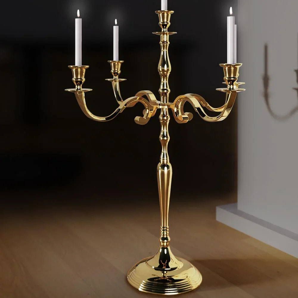 Kerzenleuchter 80cm gold - 5