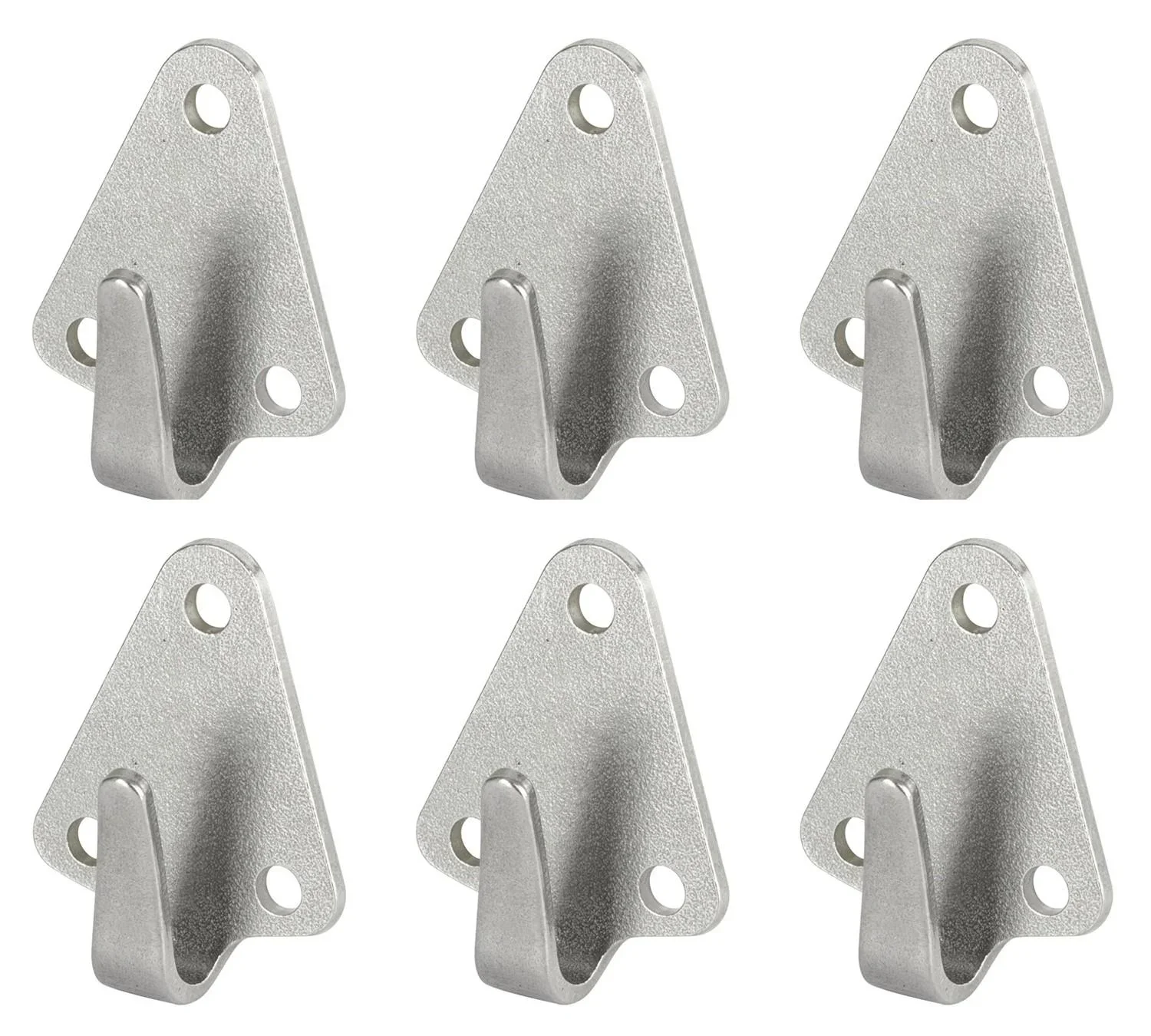 Hakenplatte 50 x 40 mm, 6 Stück - 1