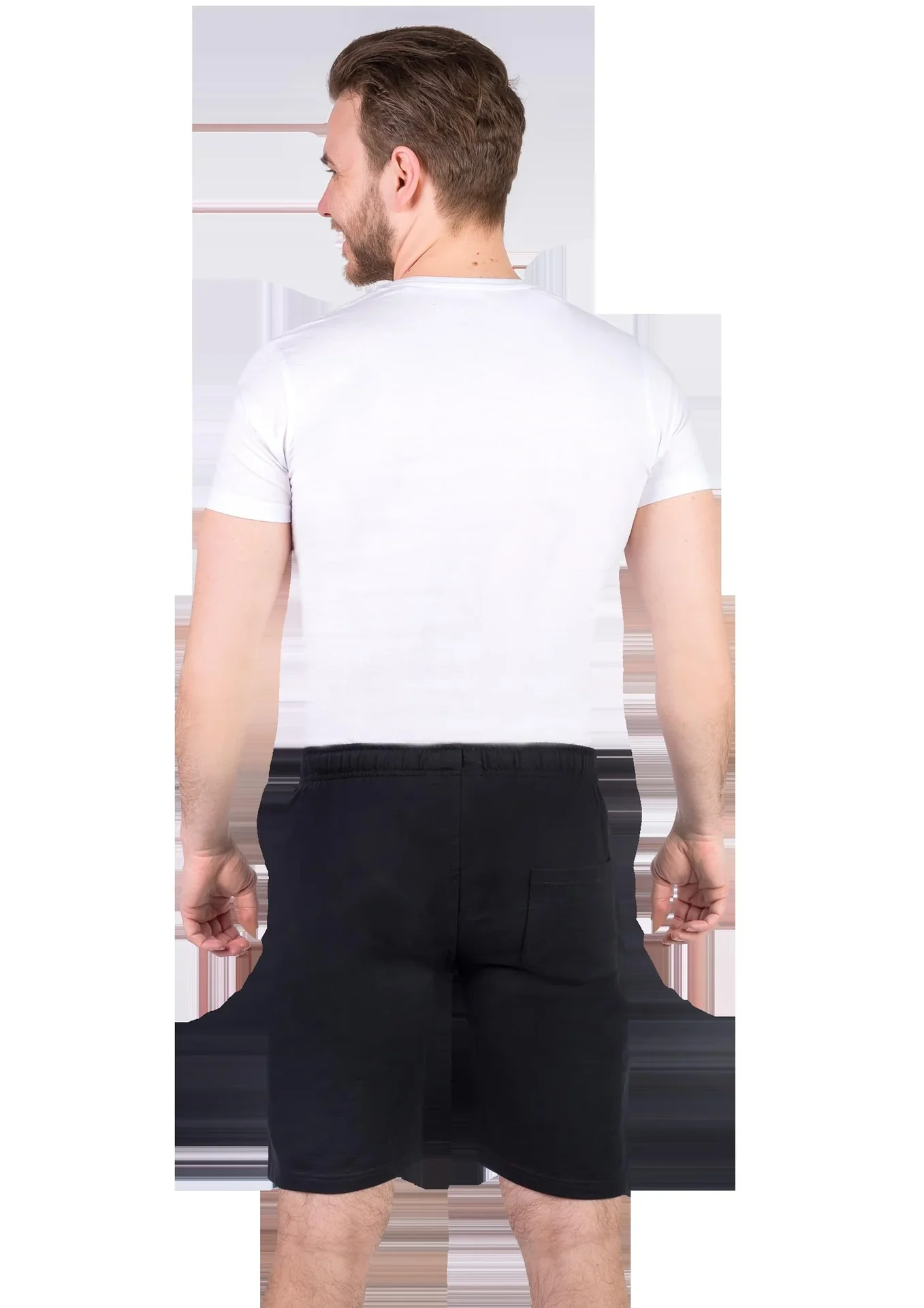 Shorts aus Baumwolljersey, Farbe schwarz, Gr.2XL - 0