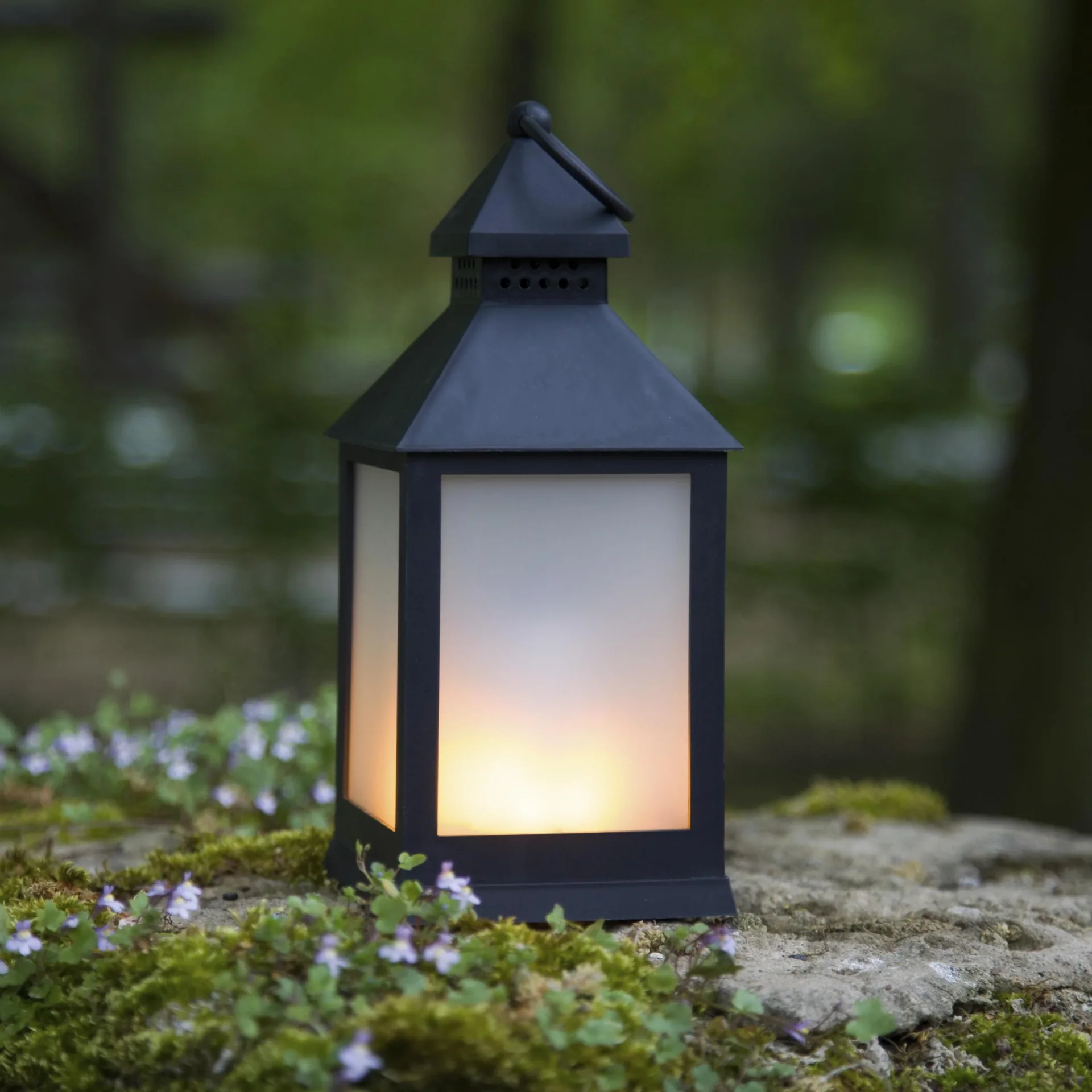 LED Laterne mit Flammeneffekt, 23 cm - 1